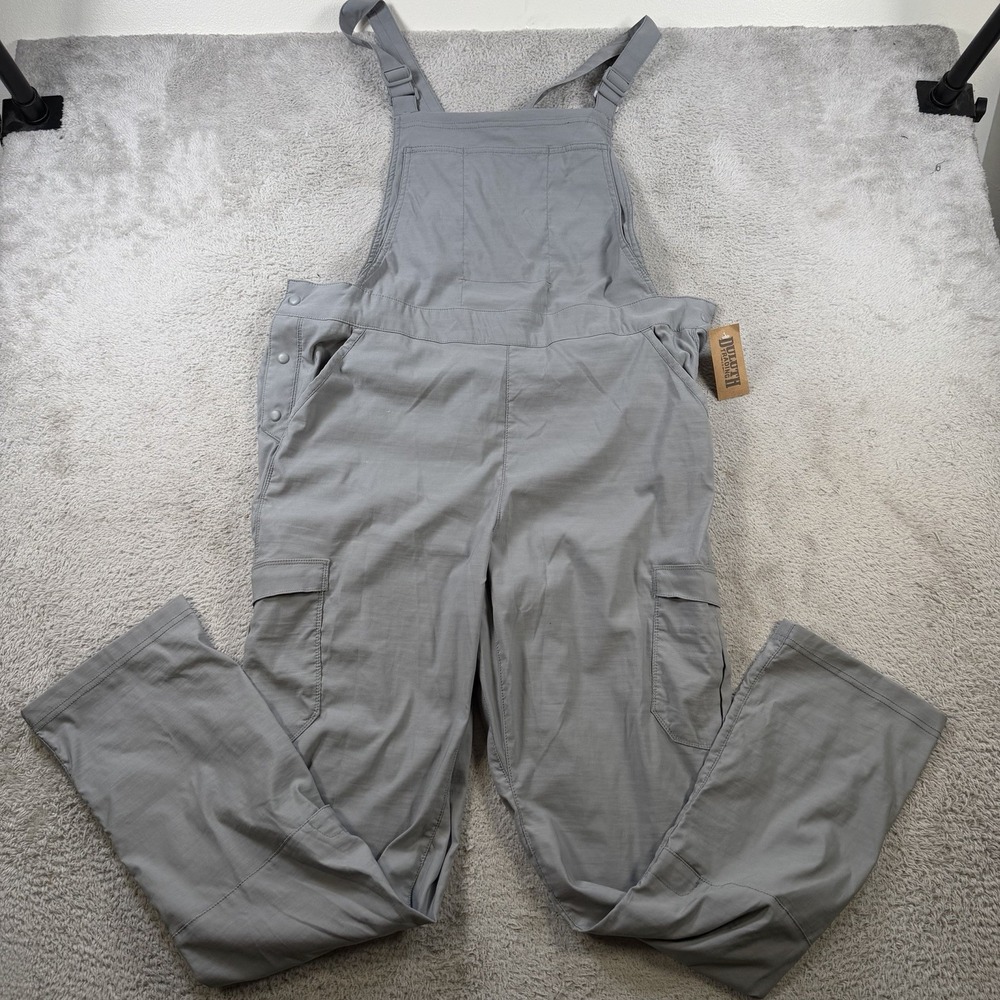 Duluth Trading Co Overalls Womens 12 Dry on the Fly Nylon Stretch Performance